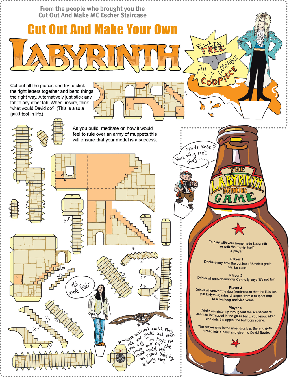 Cut Out and Make Your Own Labyrinth